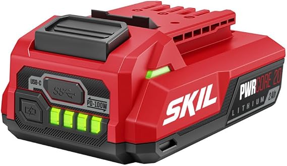 SKIL 20V 2.0Ah USB Type-C Battery BY5100B-00