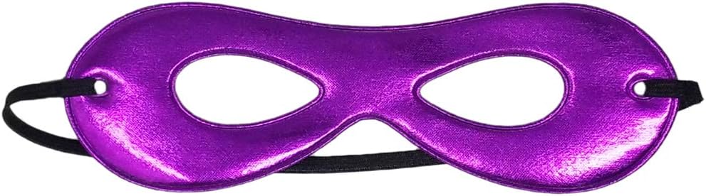 Adult Shiny Purple Superhero Mask - Costume Party Eye Mask