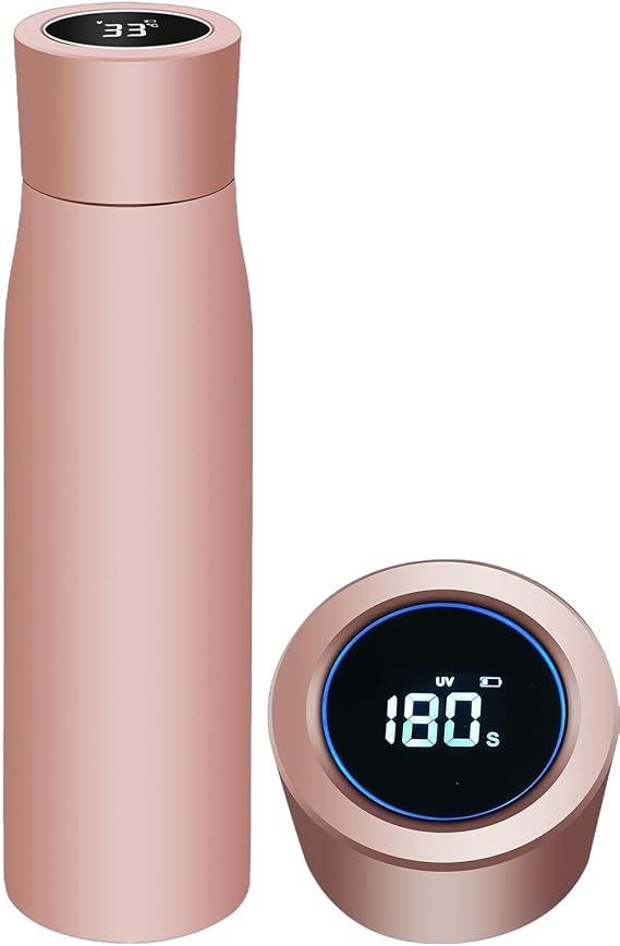 Water Bottle Reminder To Drink Vacuum Insulated Lightweight Wide Mouth