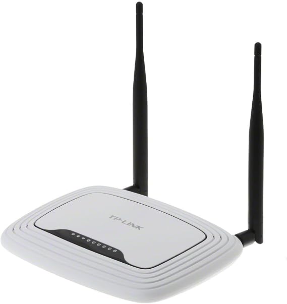 TP-Link TL-WR841ND Wireless N300 Home Router, 300Mpbs, IP QoS, WPS Button, 2 Detachable Antennas