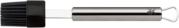 WMF Profi Plus Silikon Hamur Fırçası, 20 cm, Cromargan® Yüksek Kaliteli Yarı Mat Paslanmaz Çelik, Silikon Kıl, 200°C'ye Kadar Isıya Dayanıklı, Bulaşık Makinesinde Yıkanabilir