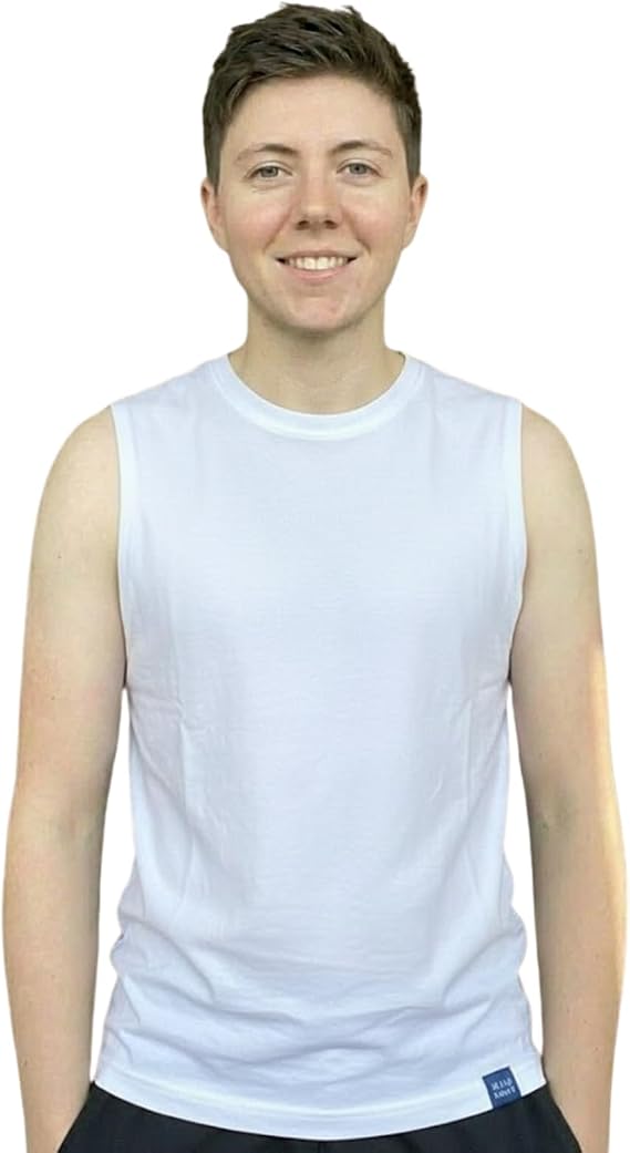 Wonababi Binder-Friendly Sleeveless Sports Tank for Masc Fit