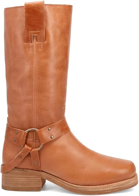 Dingo Mens Rip Round Toe Pull On Casual Boots Mid Calf