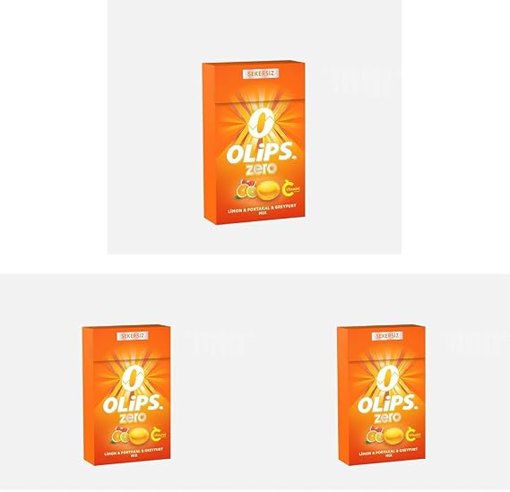 Olips Zero Sugar Free Lemon & Grapefruit Flavored Confectionery 28 gr 3 pack