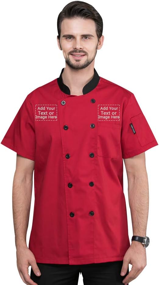 Personalized Customized Chef Jacket Hotel Kitchen Restaurant Chef Coat