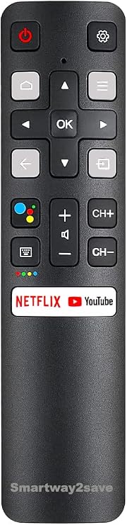 New RC802V Voice Command Smart Remote Compatible for All Android 4K UHD TCL Smart Televisions.