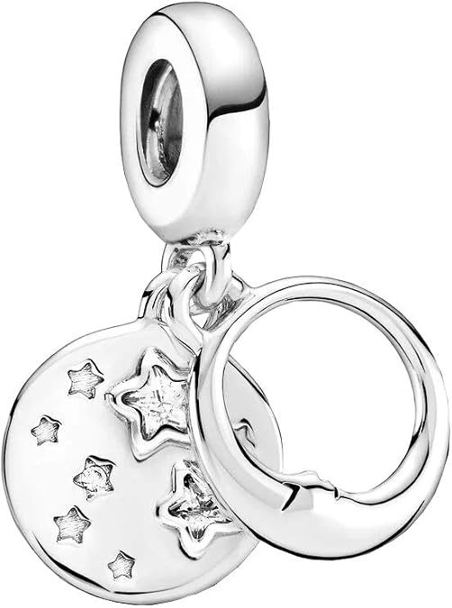 PANDORA Sleeping Moon & Stars Charm