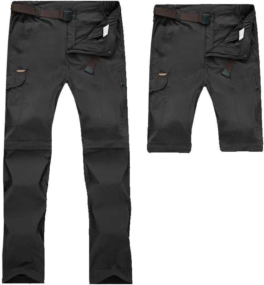 Womens Outdoor Trousers 2 in 1 Hiking Trousers Removable Quick Drying Trekking Trousers No Belt