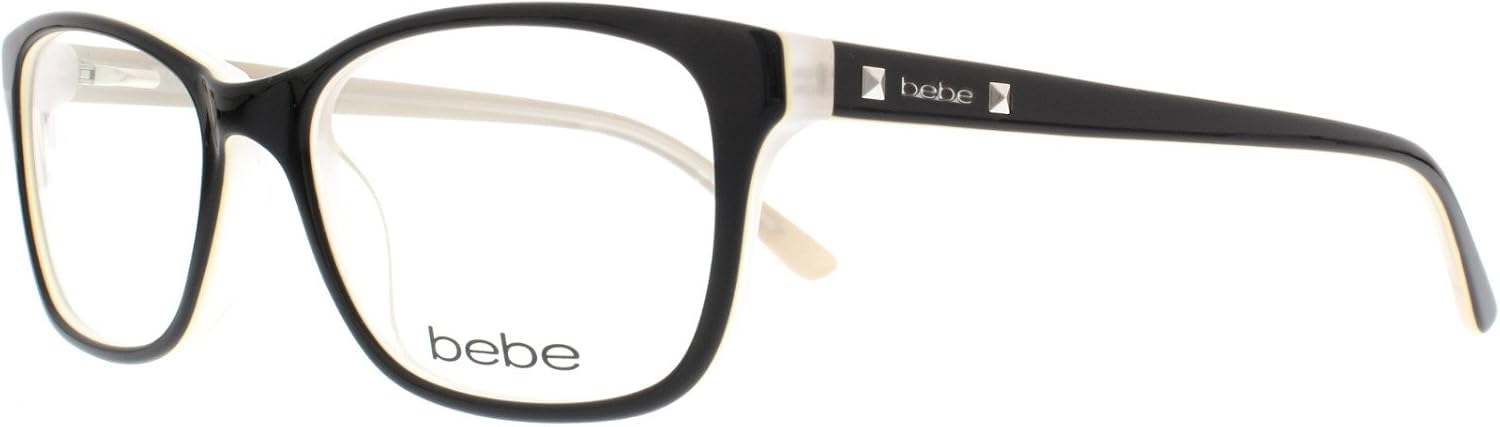 BEBE Eyeglasses BB5075 001 Jet 52MM
