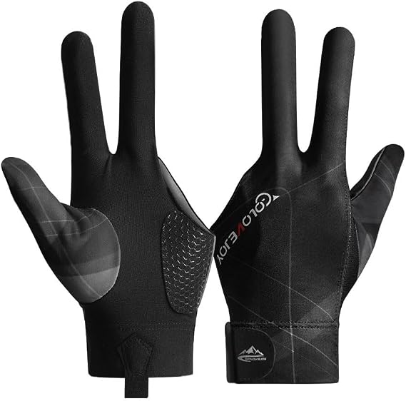Pool Glove Left Hand, Billiard Pool Gloves for Left Hand 3 Finger, Snooker Cue Sport Glove Popular, Billiards Glove, Sizes for Men & Women