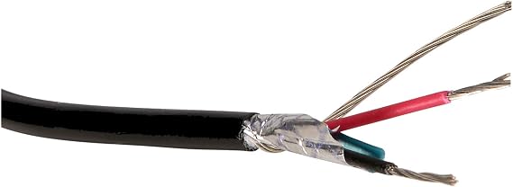 Belden 8451 Black Jacket 1 Pair 22 AWG Shielded Control Cable 1000 Ft