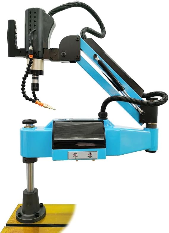 Electric Tapping Threading Machine M3-M16 360 Universal Servo Tapper Variable Speed Intelligent CNC Desktop Swing Arm Automatic Tapping Machine 220V
