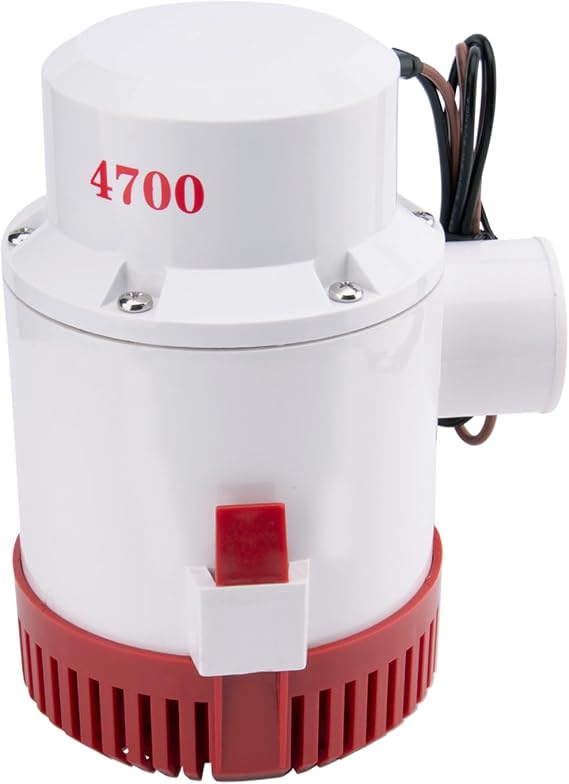12V 4700 GPH Bilge Pump Boat Marine Yacht Submersible Water Pump