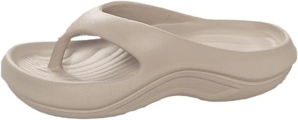 Women's Arch Support Flip Flops Plantar Fasciitis Orthopedic Sandals Thick Cushioned Sole Platform Recovery Flipflops Beach Non-slip Shoes
