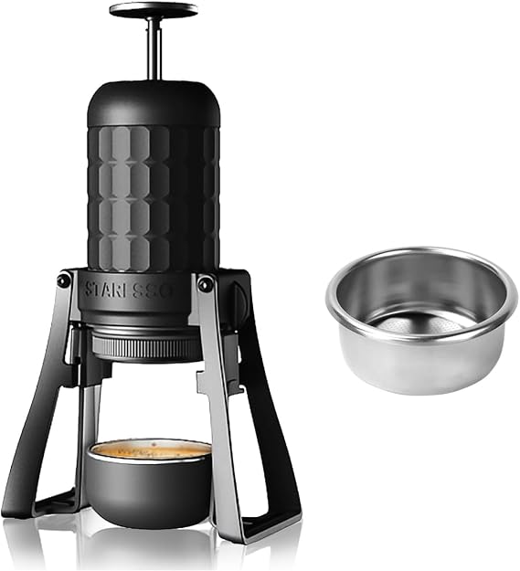 STARESSO Plus Portable Coffee Maker & 53mm Bottomless Portafilter