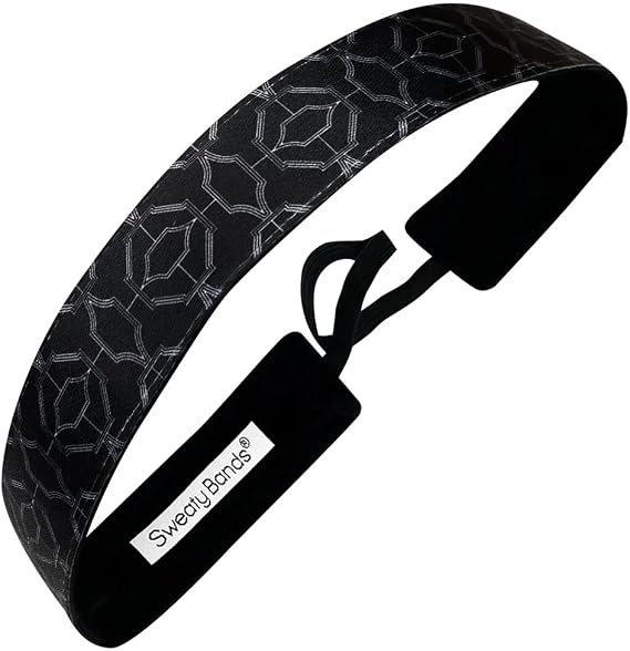 Sweaty Bands Uptown No-Slip Velvet-Lined Workout Fitness Headband 1-Inch