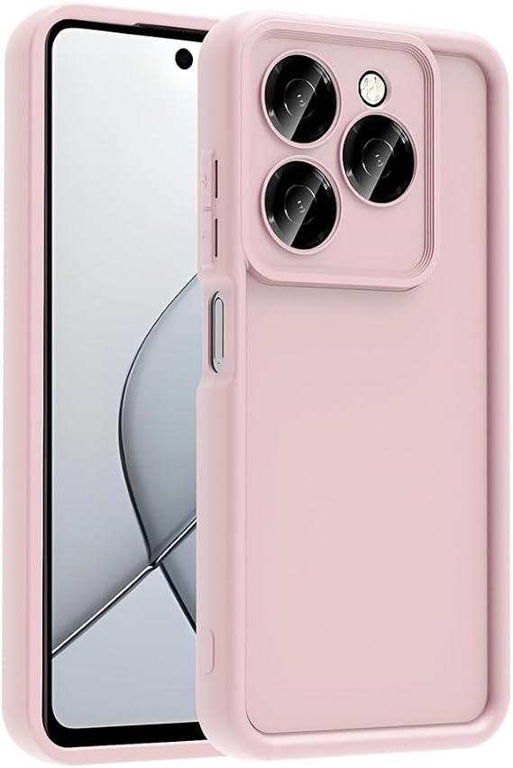 Zore Tecno ile uyumlu Spark 20 Pro 5G Kılıf Kamera Korumalı Zore Ananas Kapak Pembe