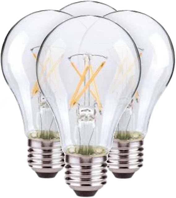 Satco S21713 Warm White 7.5A19/CL/LED/E26/27K/120V/4PK44
