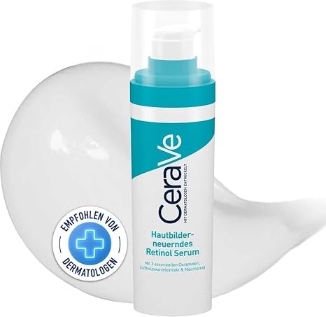 CeraVe Resurfacing Retinol Face Serum for Blemish-Prone Skin, 30ml | With Niacinamide, 3 Essential Ceramides, Hyaluronic acid for Post-Blemish Marks & Hyperpigmentation.