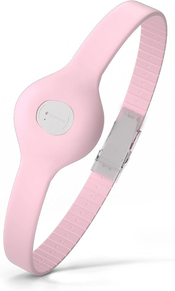 Divoti センサーカバーアームバンド Dexcom G7用 | 調節可能 トリムトゥフィット CGMホルダー | 接着剤不使用 低刺激性のシリコン | アクティブな日常着用とすべての腕のサイズに安全で快適フィット - ベビーピンク