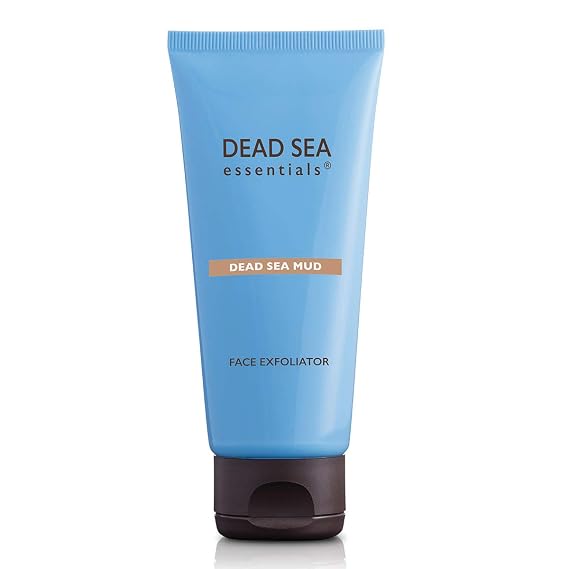 Dead Sea Essentials Mud Face Exfoliator-Dead Sea Minerals & Mud Powered Facial Exfoliator-All Skin Types-Made in Israel-Clean Cruelty Free Skincare-Travel Ready 3.38 Fl oz-100 ml