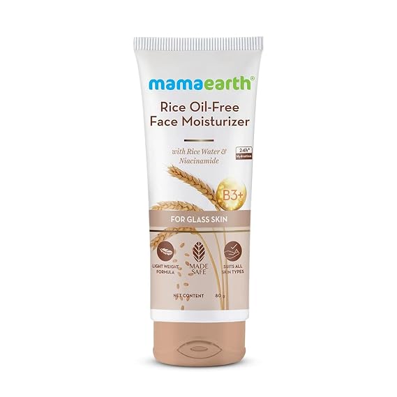MAMAEARTH Rice Water Oil Free Face Moisturizer | 2.82 Oz/80g