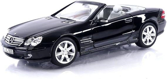 Norev MODELLINO in Scala COMPATIBILE CON Mercedes SL 500 2003 Black 1:18 NV183840