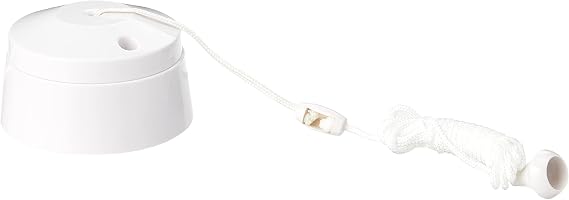 Bathroom Pull Cord Ceiling Switch 6 Amp White