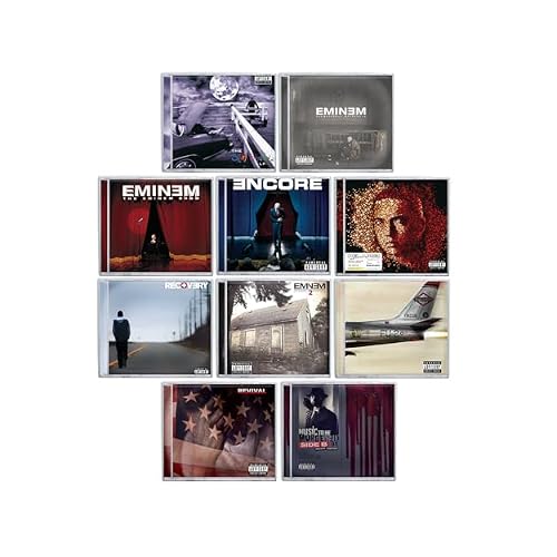 Eminem 10 Studio Album Collection Including Music To Be Murdered By + Relapse + Slim Shady + Also Art Card