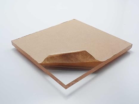 Polycarbonate Lexan Clear Plastic Sheet 1/8" x 24" x 24" - 4 Pack