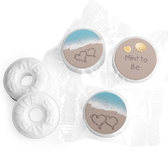 324ct Beach Wedding Mint To Be Stickers for Mints (Candy Not Included)