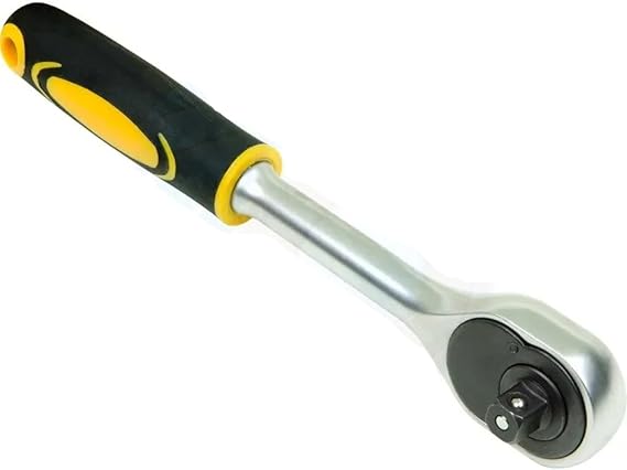 TOLSEN Quick Release Reversible Socket Ratchet Wrench 1/2 Square Drive