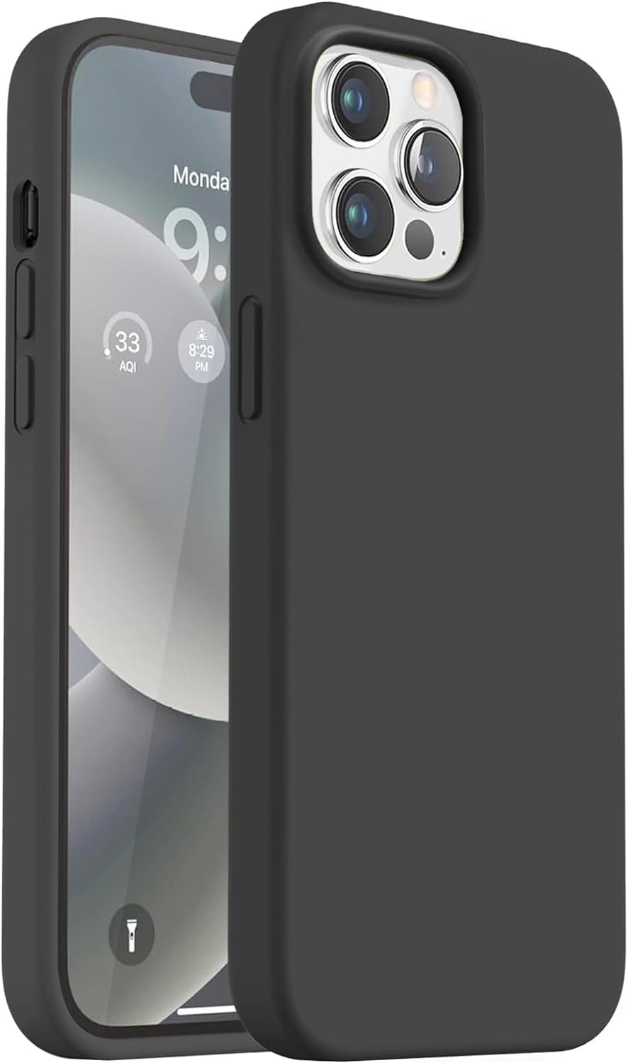 iPhone 15 Pro ile Uyumlu İçi Kadife Lansman Silikon Kılıf – Kamera Korumalı, Darbe Emici, Premium Yumuşak Kapak Siyah