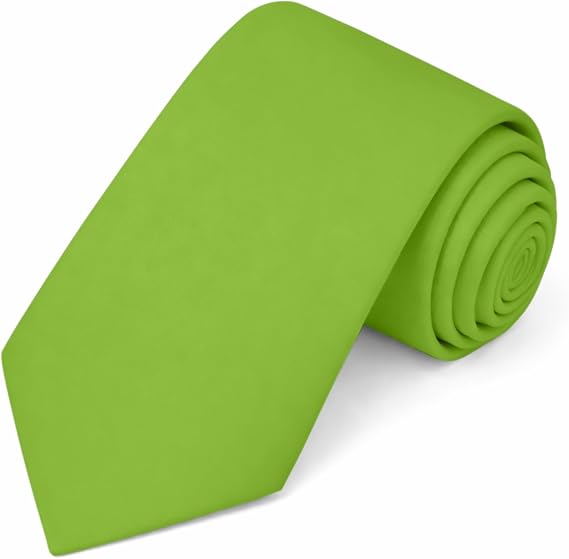 Jacob Alexander Men's Extra Long Solid Color Tie