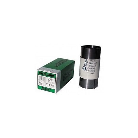 Precision Brand 16A15 Steel Shim Stock, 6 x 100 Roll, Low Carbon 1008-1010 Steel, 0.015