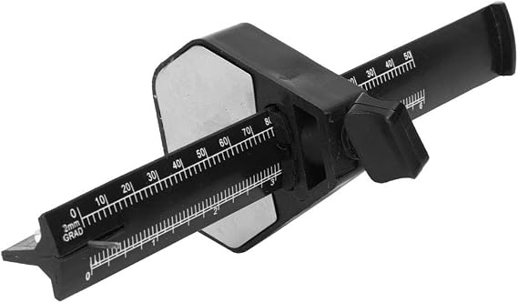 Parallel Marking Gauge, Adjustable Scribing Layout Tool for Woodworking Joinery Stainless Steel Scale 0 to 150mm 1 Piece