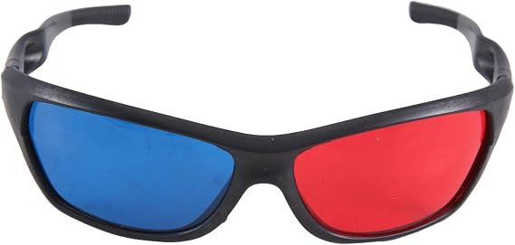 Red-/Cyan Anaglyph Simple style 3D Glasses 3D movie game (Extra Upgrade Style)