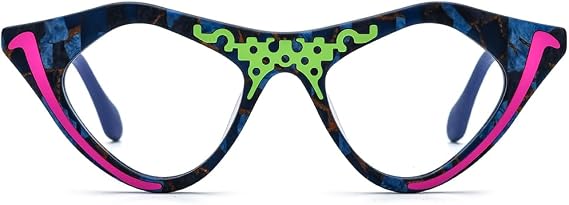 HEPIDEM Multicolor Acetate Glasses Frame Women Cat Eye Eyeglasses Men Optical Spectacles 9291