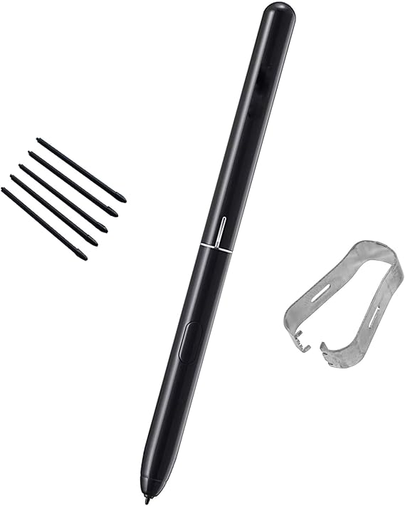 Ubrokeifixit Galaxy Tab S4 T835 T830 Touch Stylus S Pen,Touch Pen,Stylus Pen Replacement for Samsung Galaxy Tab S4 SM-T835 T837A T830 10.5" 2018,with Tips (T835-Black)