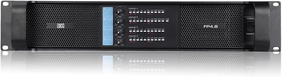 ANTAKIRPO Class-D 4-Channel Power Amplifier, 28800W Professional Power Amp, Stereo/Parallel/Bridge Modes, Intelligent Protection, XLR & Speakon, Rackmount Chassis for Stage, Club & Venue