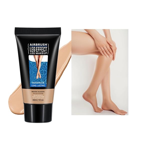 Leg Makeup Waterproof No Transfer,Middle Glow 1 Oz Leg Vein Cover up Makeup,Legs and Body Scar Cover up Makeup,Long Lasting Body Foundation,Legs Concealer for Women Teen Girls