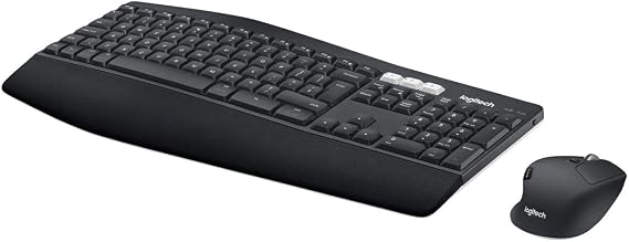 Logitech MK850 Kablosuz Performans Klavye Mouse Seti, Avuç İçi Destekli Klavye, Kıvrımlı Mouse, Çoklu Cihaz Özelliği, 10 m Kullanım Mesafesi, Tam Boyutlu Sessiz Türkçe Q Klavye, Siyah
