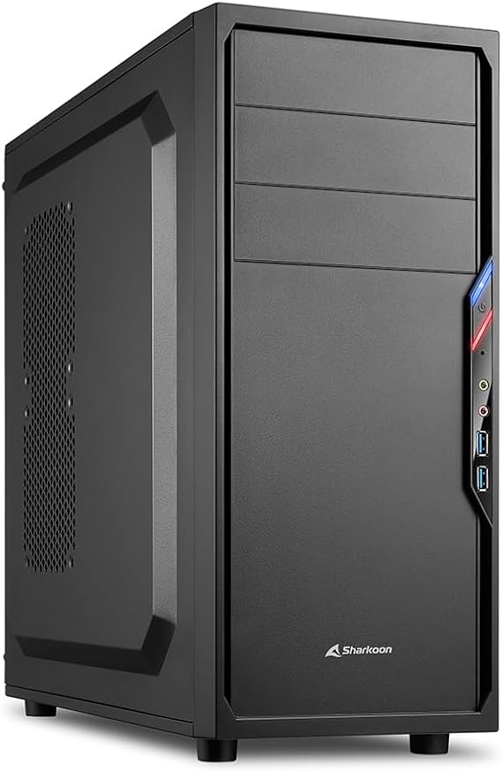 Sharkoon ATX/MicroATX Compatible Mid-Tower PC Case VS4-V Series Black SHA-VS4-VBK