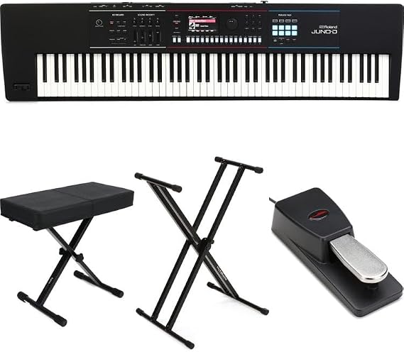 Roland JUNO-D8 88-key Synthesizer Essentials Bundle