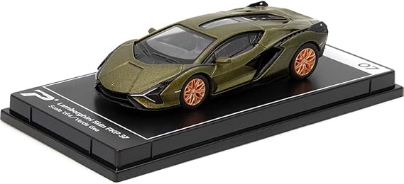 PosterCars - 1:64 Scale Lamborghini Sian FKP 37 Verde GEA Hypercar League Collection No.7