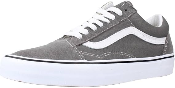 Vans Women's U Old Skool Trainers, Grey, 10 Women/8.5 Men