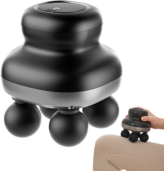 Electric Massager 9 Modes Body Electric Sculpting Massager with 4 Heads