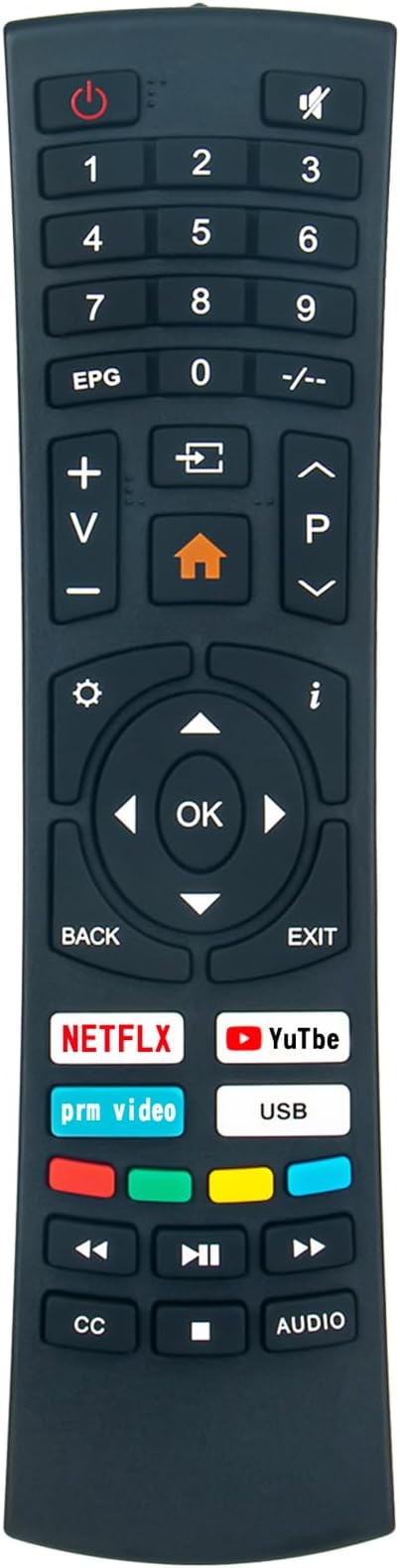 Replacement Remote Control Commander Compatible with BOLVA TV 65SVL20 | 58SVL20 75SVL20 58MVT20
