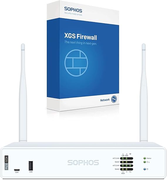 Sophos XGS 87w Next-Gen Firewall with Xstream Protection, 1-Year (US Power Cord) (IY8B1CSUS)