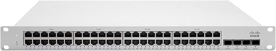 Cisco Meraki MS250-48FP Cloud Managed 48x GigE 740W PoE Switch Bundle with 5 Year MS250-48FP Enterprise Security and Support Plus an Extra 1 Year (MS250-48FP-HW+LIC-MS250-48FP-5YR)